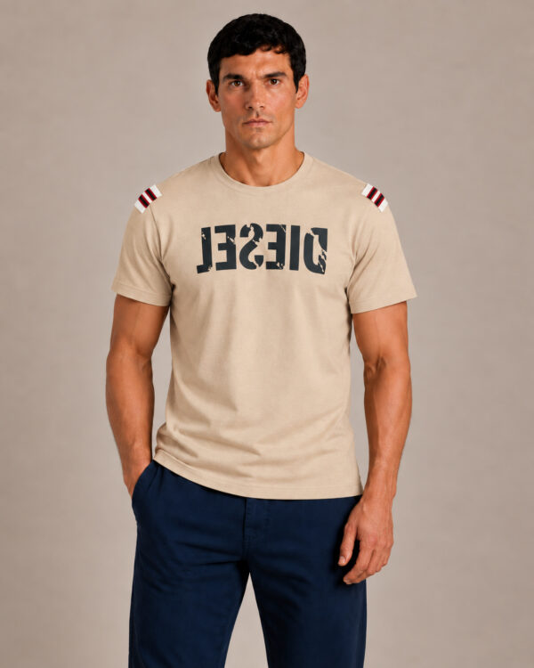 Camiseta Diesel Bege - Foto 1