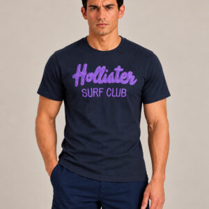 Camiseta Hollister Azul Marinho Surf Club