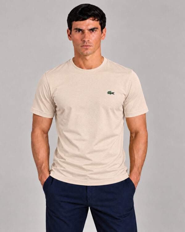 Camiseta Masculina Lacoste Básica BEGE