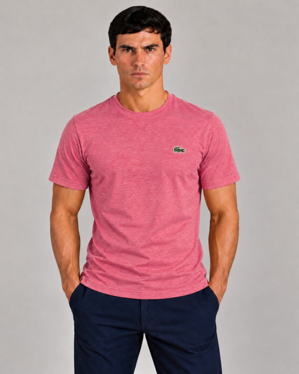 Camiseta Masculina Lacoste Básica GOIABA
