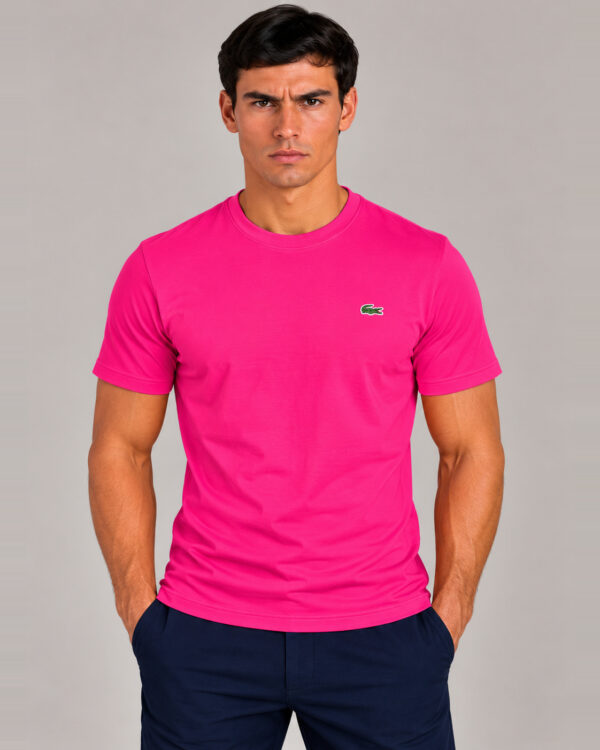 Camiseta Masculina Lacoste Básica ROSA
