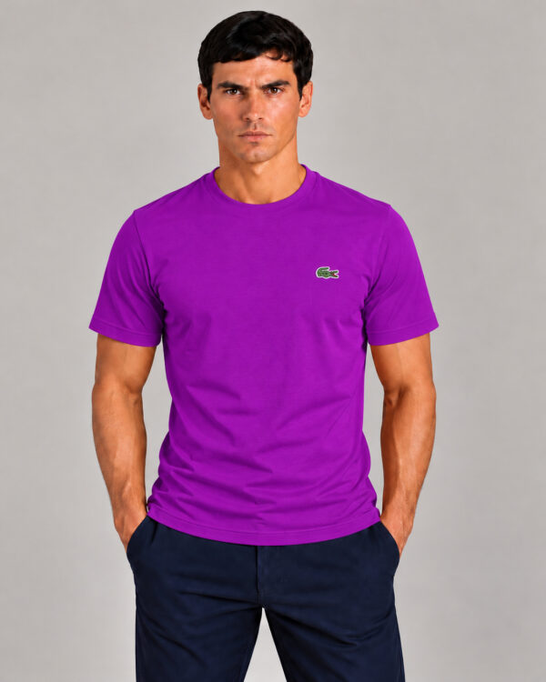 Camiseta Masculina Lacoste Básica ROXO