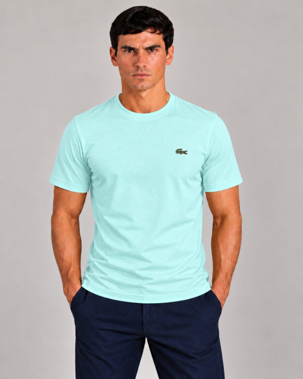 Camiseta Masculina Lacoste Básica VERDE AGUA