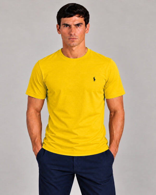 Camiseta Masculina Polo Ralph Lauren Básica AMARELO