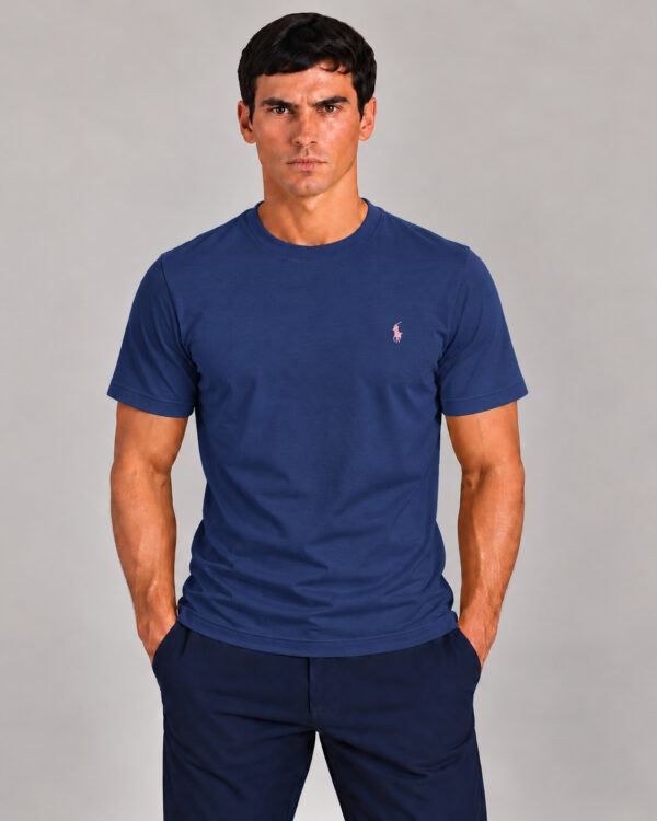 Camiseta Masculina Polo Ralph Lauren Básica AZUL MARINHO